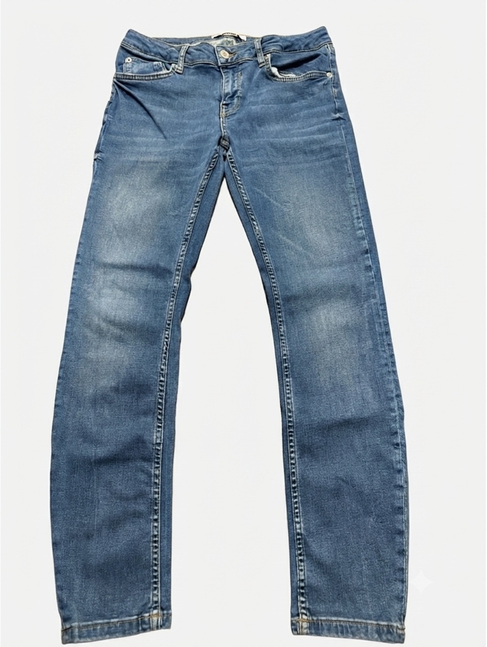 ZARA Women's Medium Wash Skinny Jeans Size EUR 40 USA 8 Made In Turkey